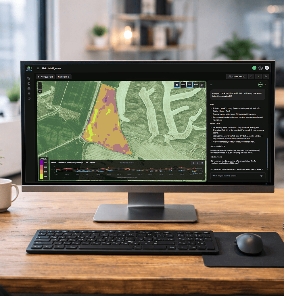 Weather data visualization on monitor